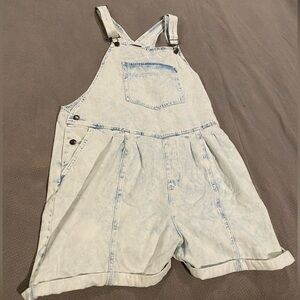 Wild Fable, Shorts Overalls, Acid Wash Denim, Extra Large